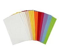 24 feuilles de feutrine synthétique 20 x 30 cm - Arc en ciel Multicolore G