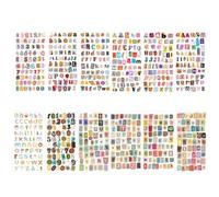 24 Feuilles de Magazine Lettres Chiffres Autocollants, Autocollants Lettres Vintage