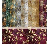 24 feuilles de papier décoratif pour scrapbooking, 12 styles, pour découpage et travaux manuels, création de cartes, journaux, emballages cadeaux (15,2 x 15,2 cm)