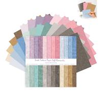 24 Feuilles de Papier Scrapbooking Materiel, 30,5 x 30,5 cm Papier Décopatch, Feuilles Scrapbooking Papiers Découpage pour Bullet Journal Accessoire, Loisirs créatifs, Cartes