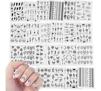 24 Feuilles Dream Catcher Nail Art Stickers Decals, Autocollants De Transfert À Eau D'ongles Décalcomanies Pour Diy Autocollants À Ongles Conseils Décorations