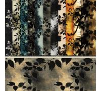 24 Feuilles Motif Coloré Matériel Scrapbooking en Papier Accessoires Décoratifs Bricolage Papeterie Papier à Motifs de Aquarelle Cartonné pour Décor Carte de Vœux Journal Plan Artisanat Album Photo