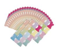 24 Feuilles Onglets Adhésifs, Pages Colorés en Papier | Indexation par Couleur, Écriture Facile, pour Recherche en Bibliothèque et Bureau, Lot Pratique