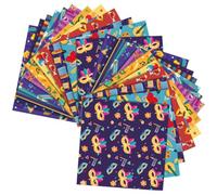 24 Feuilles Papier à Scrapbooking Vintage Carnaval | Matériau Papier Léger, Style Rétro Festif, pour Cahier, Album et Activités Créatives