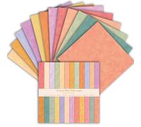 24 Feuilles Papier Scrap Double face, 15,2 x 15,2cm, 24 Designs Papier pour Scrapbooking, à Motif Papiers, Papiers décoratifs pour Fournitures de journal intime (Orange, 6 Inch)