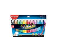 MAPED Etui de 24 Feutres COLOR'PEPS Assortis Moyen