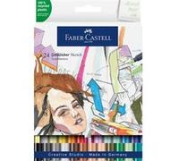 24 feutres de coloriage - A base d'alcool - Double pointes - Faber Castell - Goldfaber