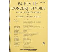 24 Flute Concert Studies: From J.S. Bach's Works and Famous Flute Solos