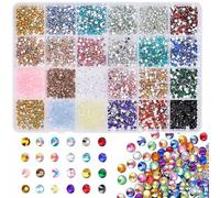 24 Grids Nails Art Sthingestones Nails Charme Verre Crystal De Charme Mixte Décorations De