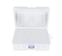 24 grilles boîtes de conteneurs de stockage de peinture au diamant, stockage d'accessoires de broderie de diamant avec des autocollants de marqueur d'étiquette d'artisanat, organisateur de perles de c