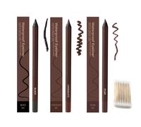 24 Hr Waterproof Eye Pencil, Eyeliner for Green Eyes, No Smudging, Fading, Smooth and Easy to Color (B)