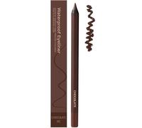 24 HR Waterproof Eyeliner Duo Sharpenable Eye Pencil, 24 HR Eyeliner Pencil, Waterproof Long-Lasting Eye Liner Pencils, Silky Smooth Eyeliners Pencils Non Smudging (Chocolate)