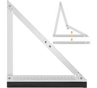 24 Inch Folding Triangle Ruler Framing Square for Carpenter Tools Construction Framing Tool Measurement Angle Ruler