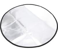 24 Inch Round Outdoor Under Grill Mat Fireproof Grill Pad Oilproof Waterproof Heat Resistant Indoor Fireplace Fire Pit Mat Silicone and Aluminum Foil