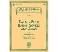 24 italian songs & arias - medium low voice - recueil + enregistrement(s) en ligne