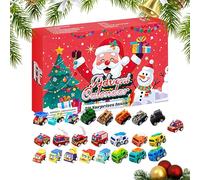 24 Jours D'Avent - 24 Jours D'Avent De Noël Avec Camion Jouets | Voiture Jouets pour Maison École Voyage Loisirs Fêtes Décembre