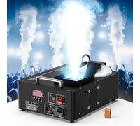 24 LED Machine à Fumée Soiree, 1800W Machine a Brouillard avec LED RGBW Lumières Contrôlables en Couleur, Machine a Fumee Lourde avec Télécommande pour Mariage, Fête, Halloween, Effets de Scène