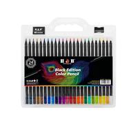 24 matites colorate a base di olio pre-affilate da 3,3 mm Ampio spettro Colori vivaci Schizzi Disegni Libri da colorare e creazioni artistiche Ideali per studenti Adulti e artisti