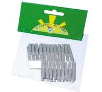 24 mini pinces à linge argentées Argenté G