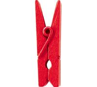 24 Mini Pinces en Bois - Rouge