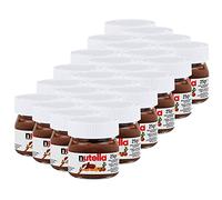 24 mini pots de Nutella Ferrero en verre - 25 g - Pâte à tartiner au chocolat et aux noisettes
