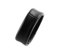 24 mm Conservant Bague Boucle Boucles créoles Cuir véritable imitation croco Bracelet de montre pour femme Gent Noir Nombre de passants 1