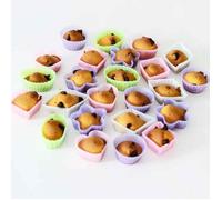 24 moules à gâteaux en silicone couleur pastel - Multicolore - X X - ASTUCEO