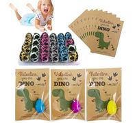 24 Pack Dinosaur Oeufs de Croissance - Oeufs d'éclosion colorés pour Toys éducatifs | Crack and Grow in Water Dinosaur Egg Surprise, Fun Learning Science Game pour Les Tout-Petits 3 Ans e