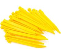 24 Pack Durable Plastic Tent Pegs 22.5cm For Camping Awning Caravan