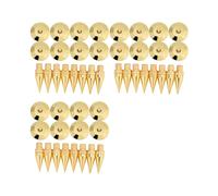 24 Paires de Support D'Isolation de Pointe de Haut-Parleur en Cuivre avec Tapis de Pieds pour Haut-Parleur, Amplificateur, Lecteur DVD, Enregistreur