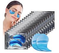 24 Paires Hyaluronique Patches Yeux, Gel Masques Hydratants pour Les Yeux, Sous Les Patch anti Cernes, Contre Poches Puffiness, AméLiorer Les Rides et Ridules Soins DesYeux (Bleu)