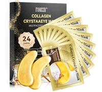 24 Paires Patch Yeux 24k Gold, Masques Hydratants Pour Les Yeux, Patch Anti Cernes Pour Au CollagèNe, éLimination Des Cernes Sombres et Poches, Femmes/Homme