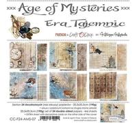 24 papiers scrapbooking 20 x 20 cm Craft O' Clock AGE OF MYSTERIES
