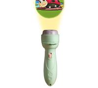 24-Pattern Children's Projector Flashlight - Early Education Light-Up Carto | 4.53x1.5 Inch Size | Flashlight Projector For Kids Learning Toys 24 Patterns | ABS Torch Light Set With 3 Slides For Ceiling