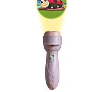 24-Pattern Children's Projector Flashlight - Early Education Light-Up Carto | 4.53x1.5 Inch Size | Flashlight Projector For Kids Learning Toys 24 Patterns | ABS Torch Light Set With 3 Slides For Ceiling