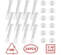24 pcs 6cm Goupilles en Plastique pour Joints de Piscine pour Intex 10ft-12ft avec Joints en Caoutchouc pour série 28270-28273