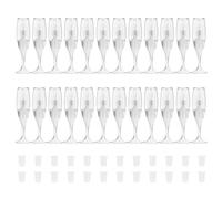 24 Pcs 8 Ml Tubes De Rouge À Lèvres En Forme Verre Vin Conteneurs Brillant Lèvres Vides Rempilable Boutelles Boutelles Glaze