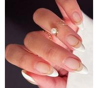 24 PCS AMANDE PRESSE SUR LES NOURS COLLECTION MICKY MICKY French Acrylic Nails Elegant Faux Nails Decoration For Women Press On Nails