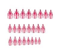 24 PCS AMANDE PRESSE SUR LES NOURS FAUX FAUX RHINESTONS COUVERS FULLES Stick Sur Short False For Woman