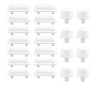 24 PCS Amortisseurs Siège WC, Tampons Couvercle Toilette Antichoc et Antibruit, Coussinets de Protection pour Abattant WC, Patins de Remplacement Stables pour Améliorer le Confort