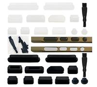 24 Pcs Bouchons Anti-PoussièRe pour Macbook Air/Retina, SD/d'alimentation/Carte Casque/USB/Hdmi/Thunderbolt/Bouchon Anti-PoussièRe pour Emplacement pour Carte Mini-DP, Brosse De Nettoyage