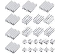 24 Pcs Dissipateurs de Chaleur pour Raspberry Pi 4 Modèle B Aluminium avec Ruban Adhésif Thermo-conducteur pour Raspberry Pi 4B Dissipateurs Aluminium ensemble du dissipateur thermique