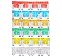 24 pcs Électrique Micro Mini Lame Fusibles Assortiment Kit Commun for Auto Voiture Camion Profil Bas Couleur Mixte 5A 30A