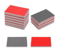 24 pcs Eponge Poncage, Éponge Polissage Grain 2 x P180-P3000 Abrasive Papier à poncer Métal Bois Acier INOX, Patins Ponçage Bricolage pour Travail du Bois Le Polissage des cloisons sèches et du métal