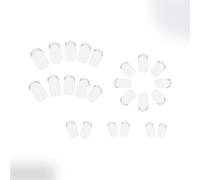 24 PCS French Tip Press Sur Des Ongles Stick Square Sur Le Carré Les Ongles Simple Artificial Glossy Faux Pour Les Femmes