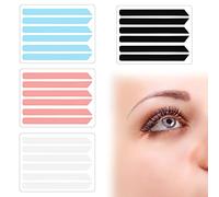 24 Pcs Kit de Ruban de Lifting des Cils, Outil de Lifting des Cils en Silicone, Coussinets souples et réutilisables, Compensateur de Lifting des Cils pour le Lifting des Cils (4 Couleurs)