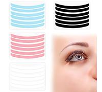 24 Pcs Kit de Ruban Lifting des Cils, Outil Lifting des Cils réutilisable, Coussinets souples en silicone, Compensateur Lifting des Cils, Outil Maquillage Rubans pour les Cils (4 Couleurs)