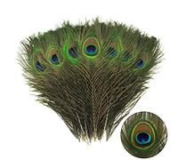 24 pcs Plumes de Paon Longues Naturelles en Vrac 60-88 cm 32-35 pouces pour Vase Artisanat Vase Mariage Fête à Domicile Jour de Noël Décoration Plumes de Paon