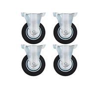 24 pcs Roulettes fixes 100 mm