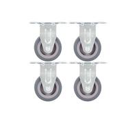 24 pcs Roulettes fixes 50 mm